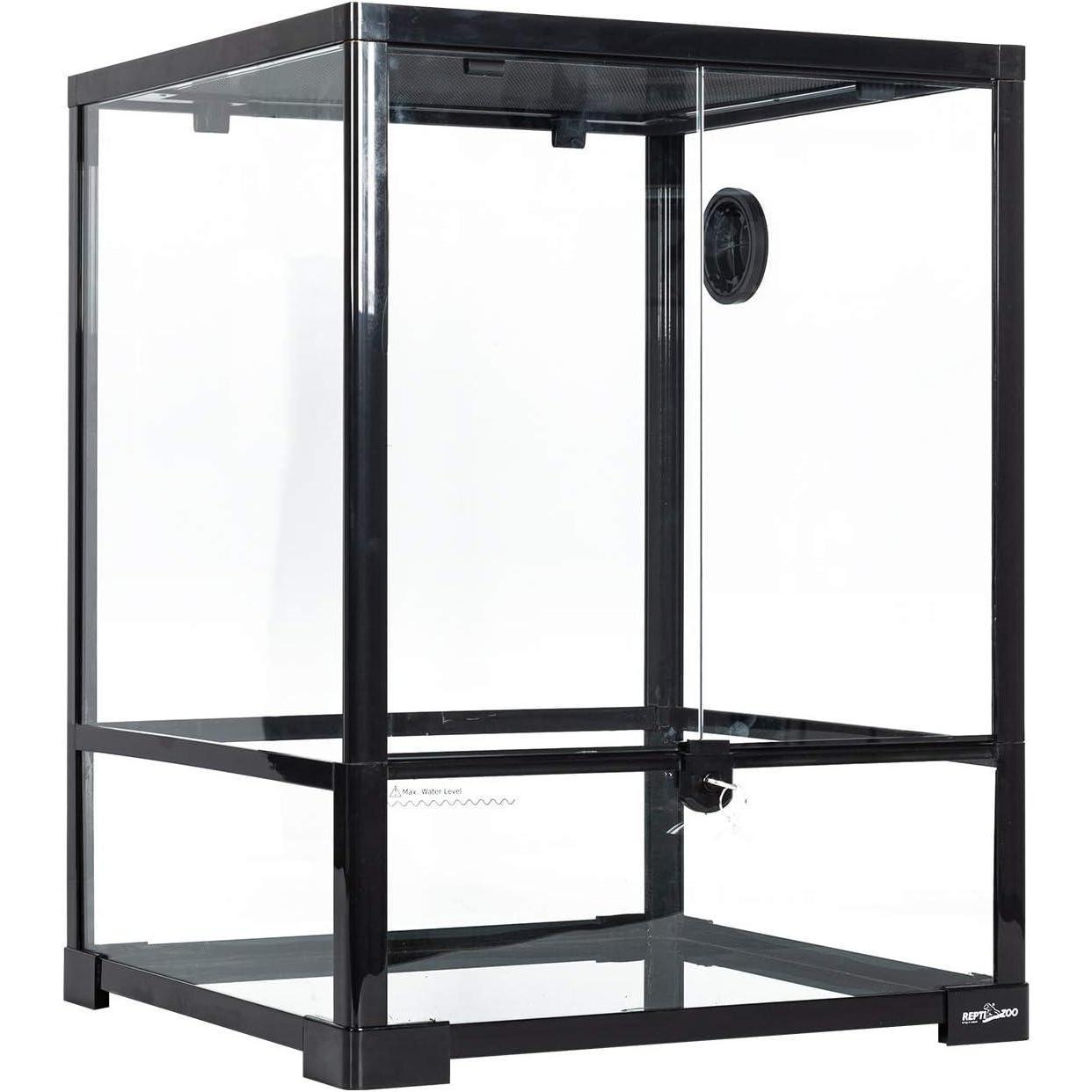 BioView™ Front-Opening Reptile Enclosure – Glass Terrarium with Top Ventilation